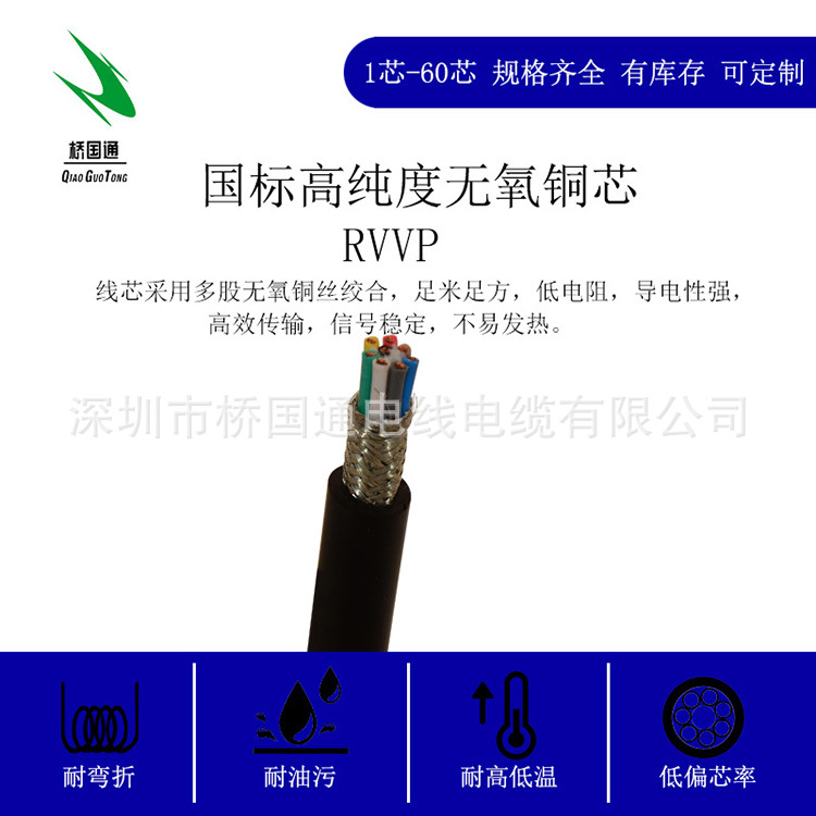 RVVP8×0.12/0.2/0.3/0.5/0.75/1.0/1.5/2.5/4.0屏蔽线现货销售