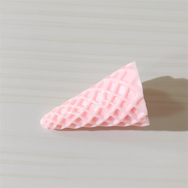 Diy樹脂カラーアイスクリーム甜筒アクセサリー毛玉ブーケ底托髪飾りクリームゴム飾り材料|undefined