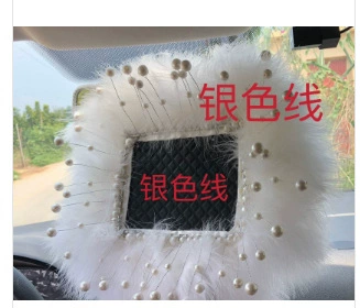Mats Silicone Rubber, Anti-slip mat - 17-silver-thread-pearl-feather-cushion-square