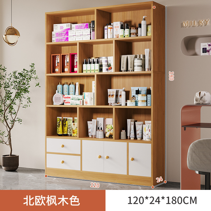 Cosméticos vitrina simple salón de belleza producto vitrina estante manicura peluquería vitrina materno e infantil tienda contenedor