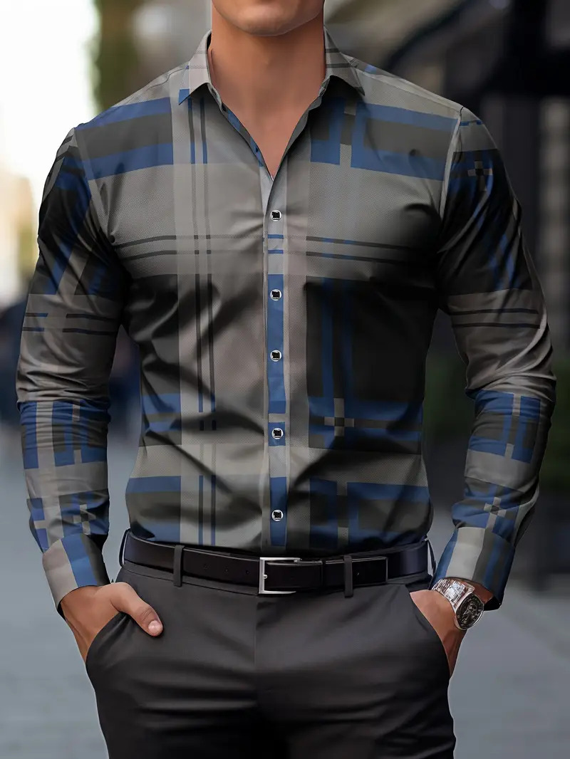 2024 verano de alta calidad diseño transpirable Volkswagen casual todo fósforo camisa de manga larga para hombre MB12