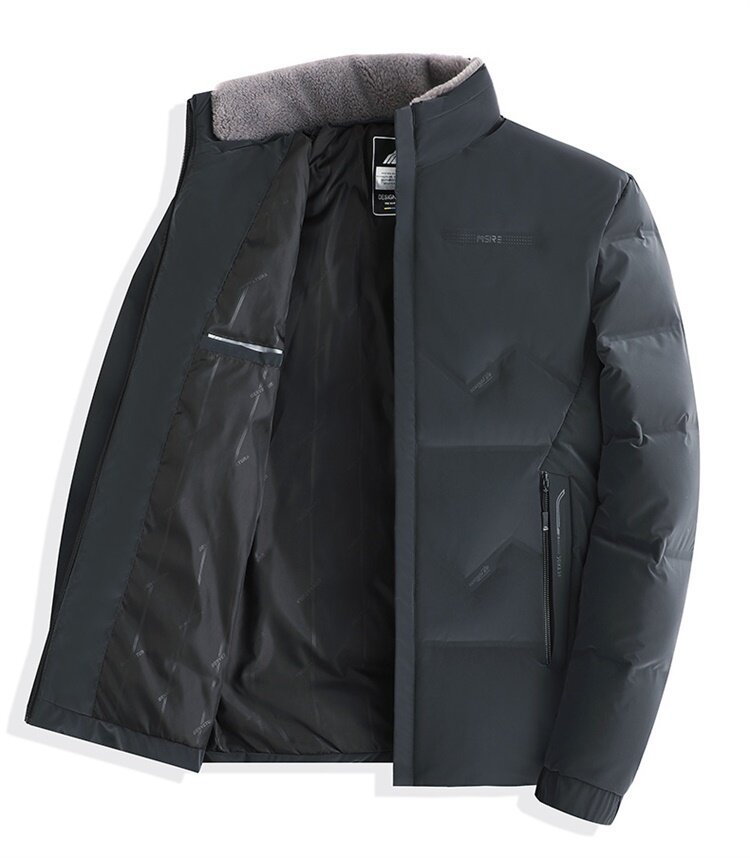 Piumino uomo invernale giacca in cotone con collo alto moda_voghion.com