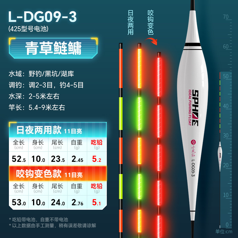 小鳳仙夜光ドリフトフック変色フナドリフト高感度目立つ電子ドリフト昼夜両用浅水釣りドリフト|undefined