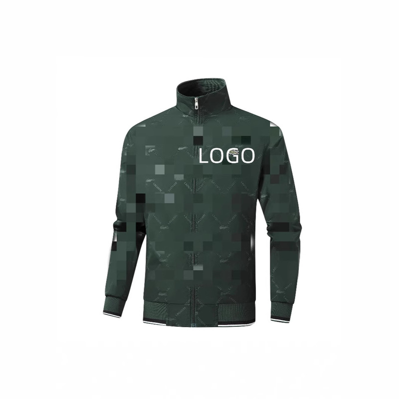Foreign Trade 2025 Spring and Autumn Explosions Jacket High-end Quality Sports plus size Full Print Crocodile LOGO Jacket