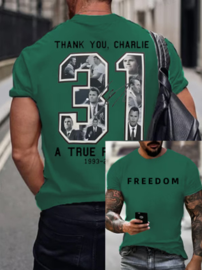 【跨境欧码】Freedom Charlie Kirk Shirt | True Patriot|undefined