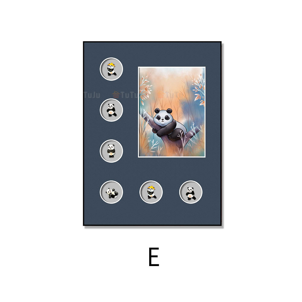 Pato Donald dibujos animados Dibujos Animados hechos a mano Doraemon pintura real habitación de los niños dormitorio cabecera Mickey Mouse círculo colgando pintura