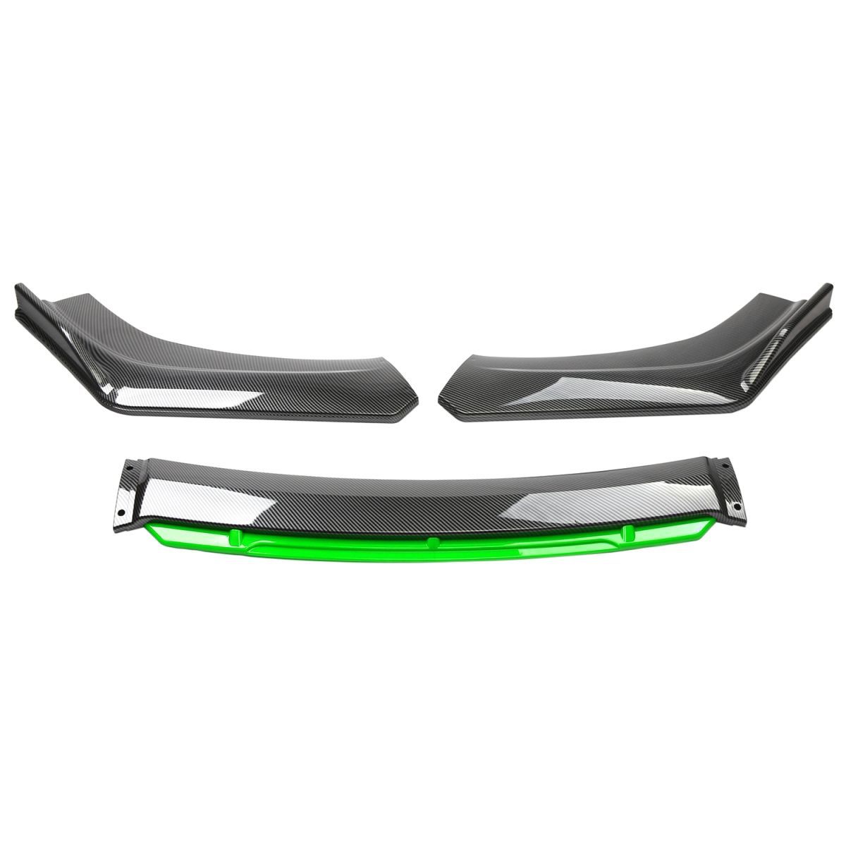 Modificación del automóvil Pala delantera con patrón de fibra de carbono universal Civic de décima generación Labios delanteros especiales Barra de protección de esquina anticolisión