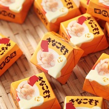 日本進口零食Tirol松尾巧克力黃豆粉夾心草莓年糕糖果兒童袋裝49g