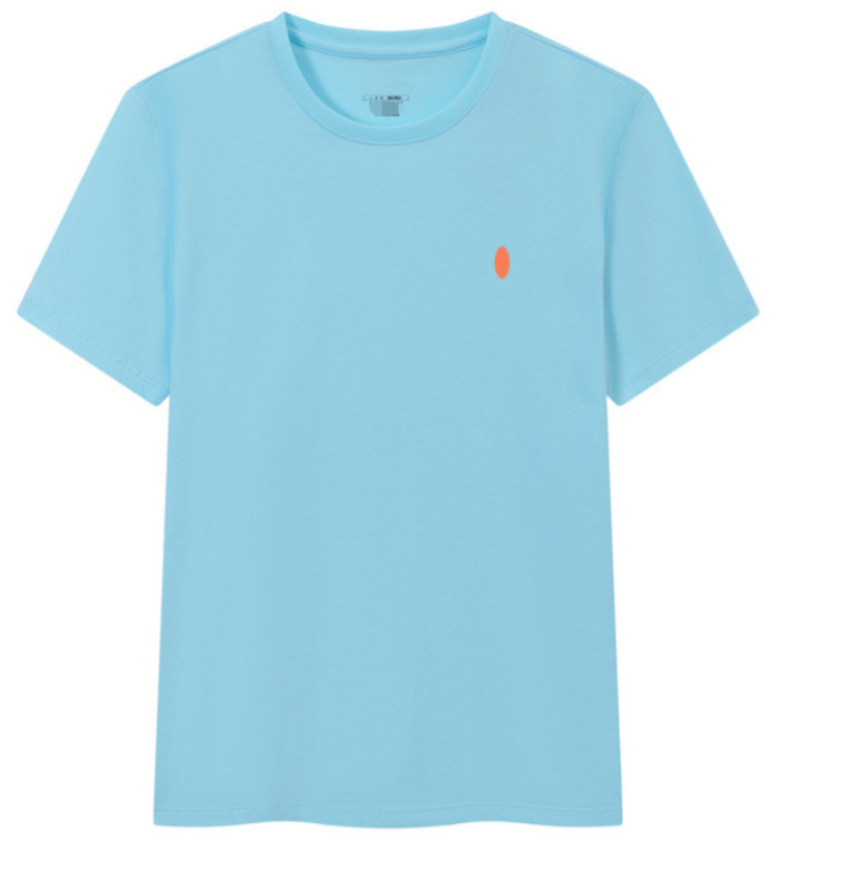 小馬標クロスボーダー夏男性丸首tシャツ半袖修身純綿刺繍r1上着カジュアル百合純綿|undefined