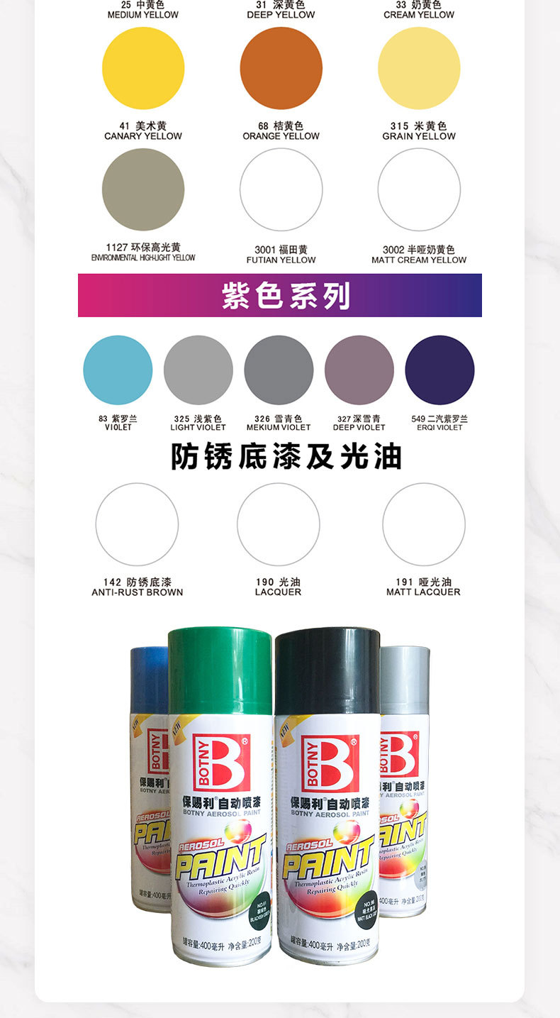 Guangzhou Baocili Self-Spray Paint Metal Anti-Rust Paint Isuzu Blue 400ml Rust Conversion Anti-Rust Paint