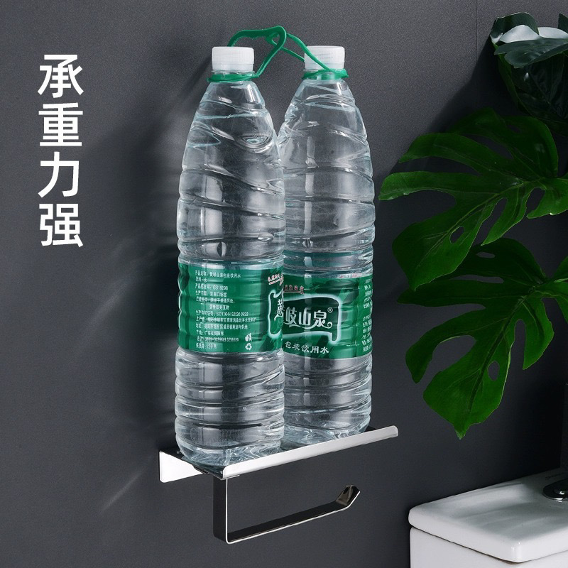 304 acero inoxidable roll rack toallas de baño hotel caja de toallas de baño porta teléfonos móviles de baño porta toallas de baño sin perforación