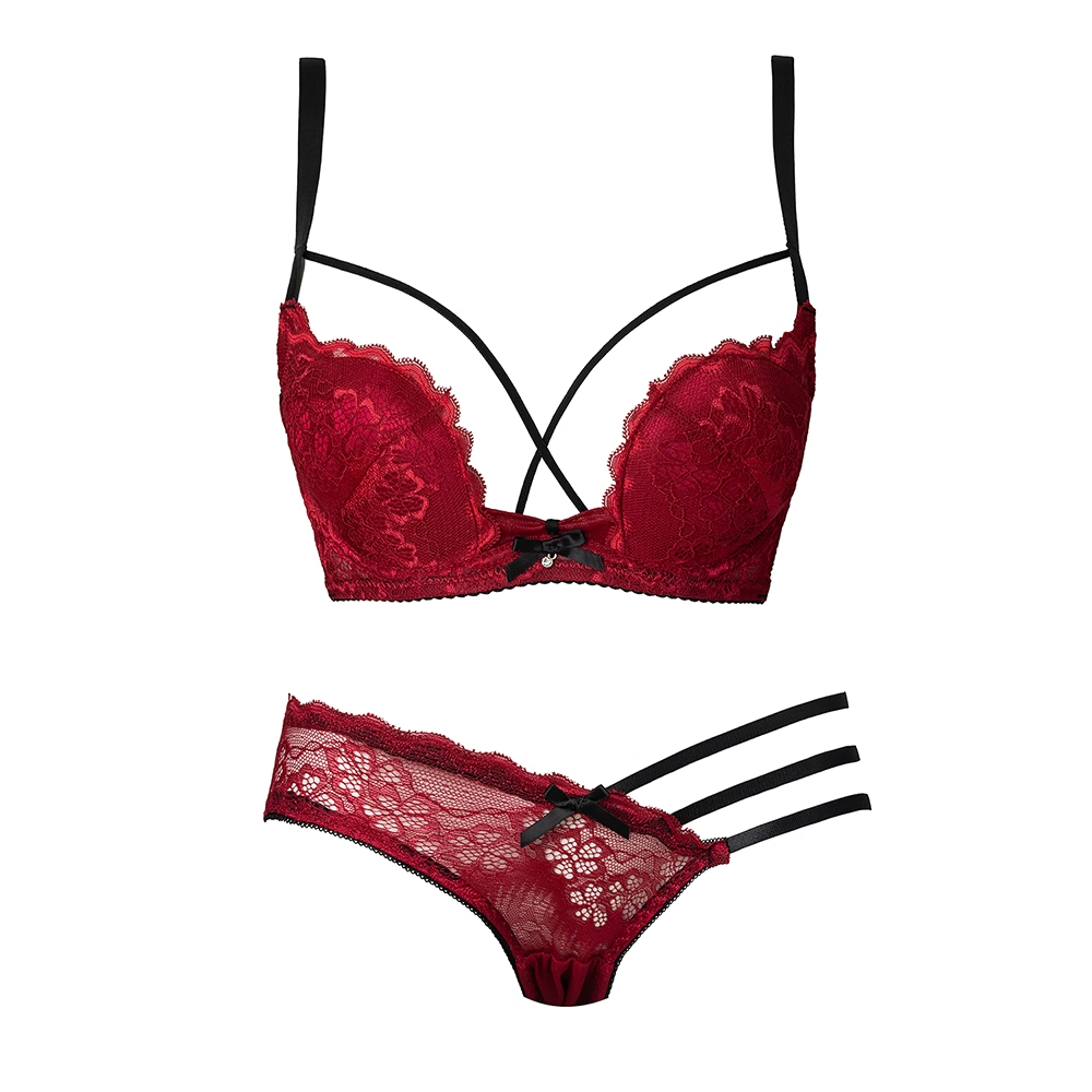Sexy thin wireless bra, red push up bra, bra top, beautiful back