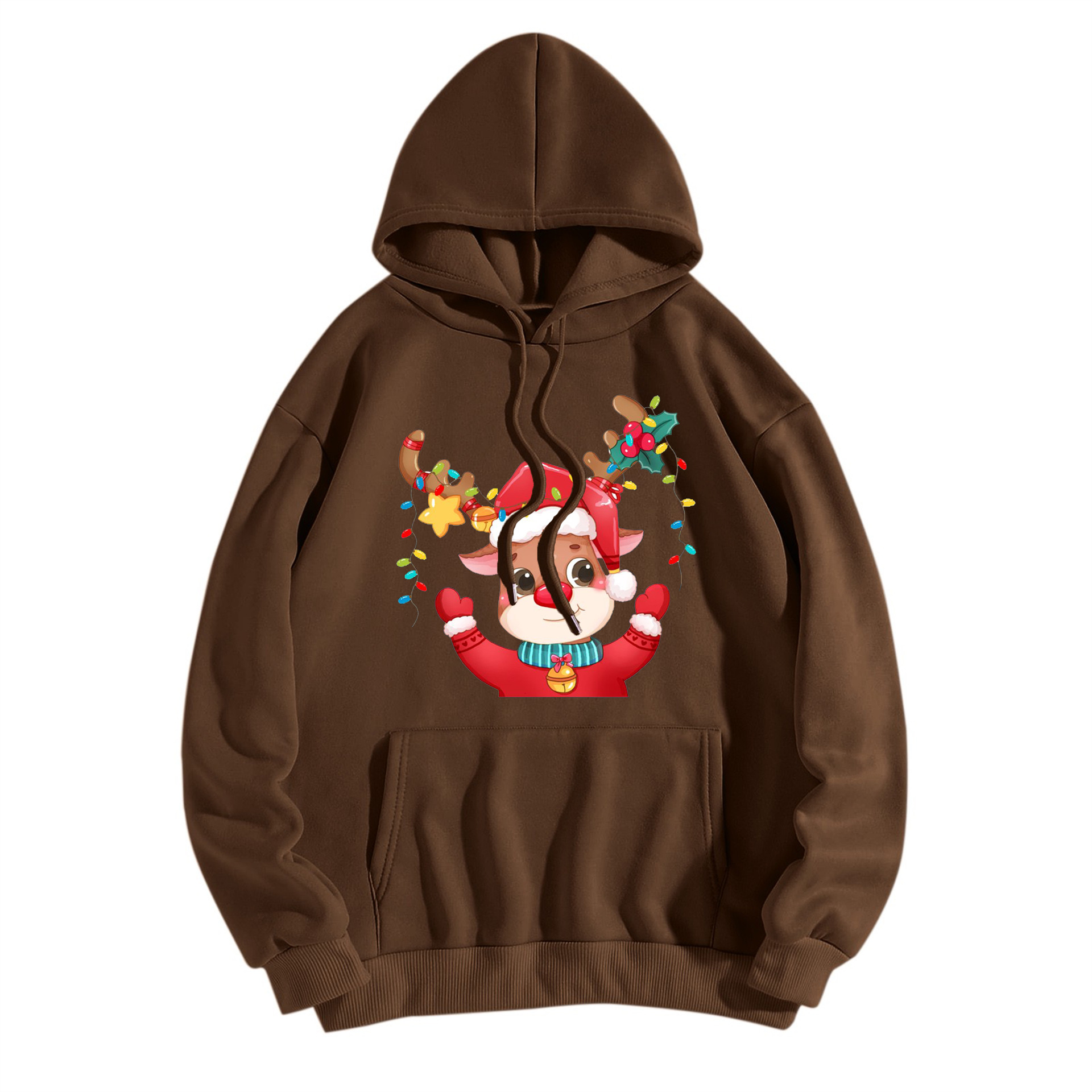 Preppy Style Printing Cotton Blend Hooded Long Sleeve Regular Sleeve 3d Print Hoodie display picture 4