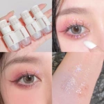小熊保龄球液体眼影高光亮片闪粉珠光卧蚕学生人鱼珍珠泪微光质地