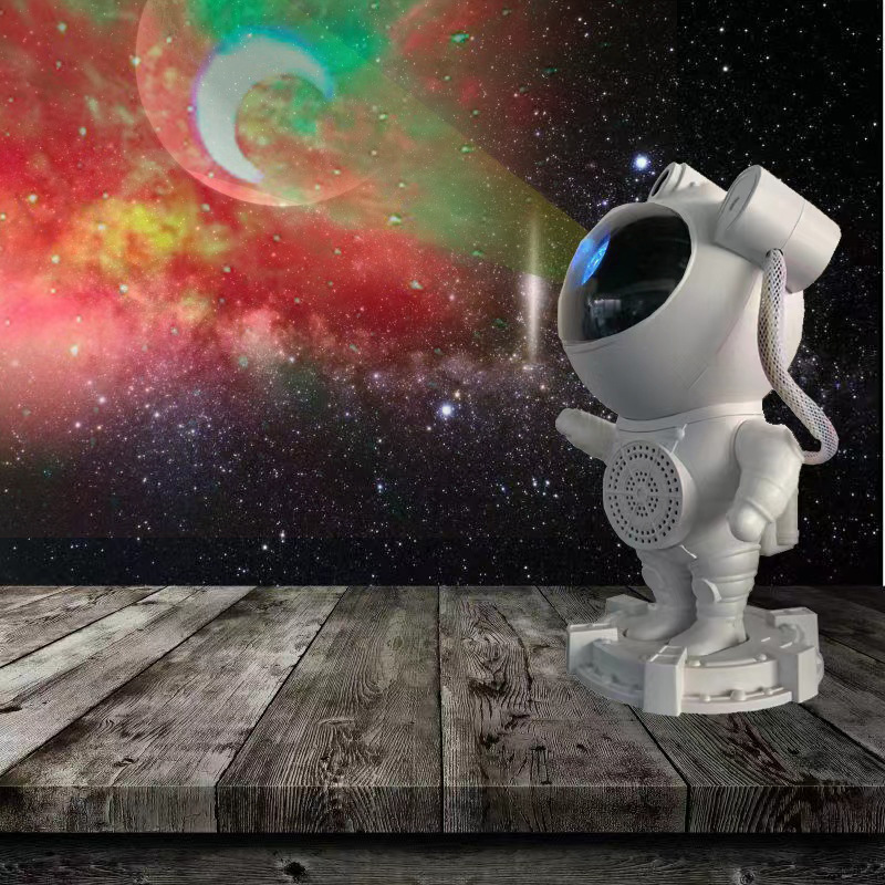 LED astronauta luz estrellado galaxia proyección lámpara Bluetooth música grieta nebulosa atmósfera decoración niños regalo lámpara