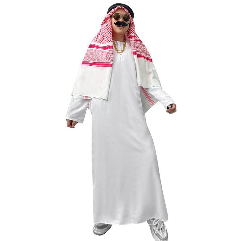 2025 New Cross-Border Arab Men's Clothing Middle Eastern Rich Dubai Prince Saudi Robe_voghion.com