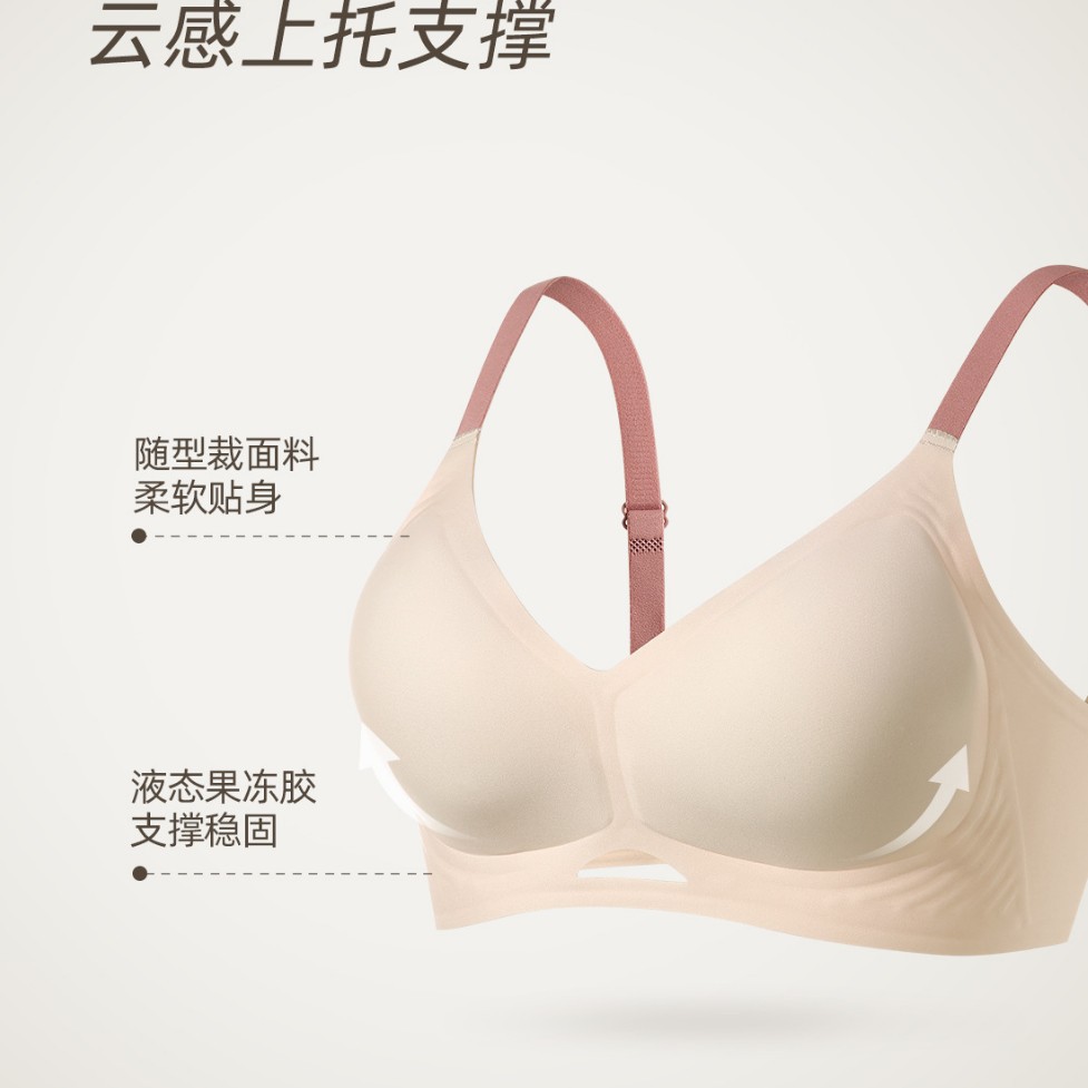 Venta directa de fábrica comercio electrónico transfronterizo Sudeste de Asia Vietnam Tailandia damas sin costuras sujetador de recogida lateral cómodo