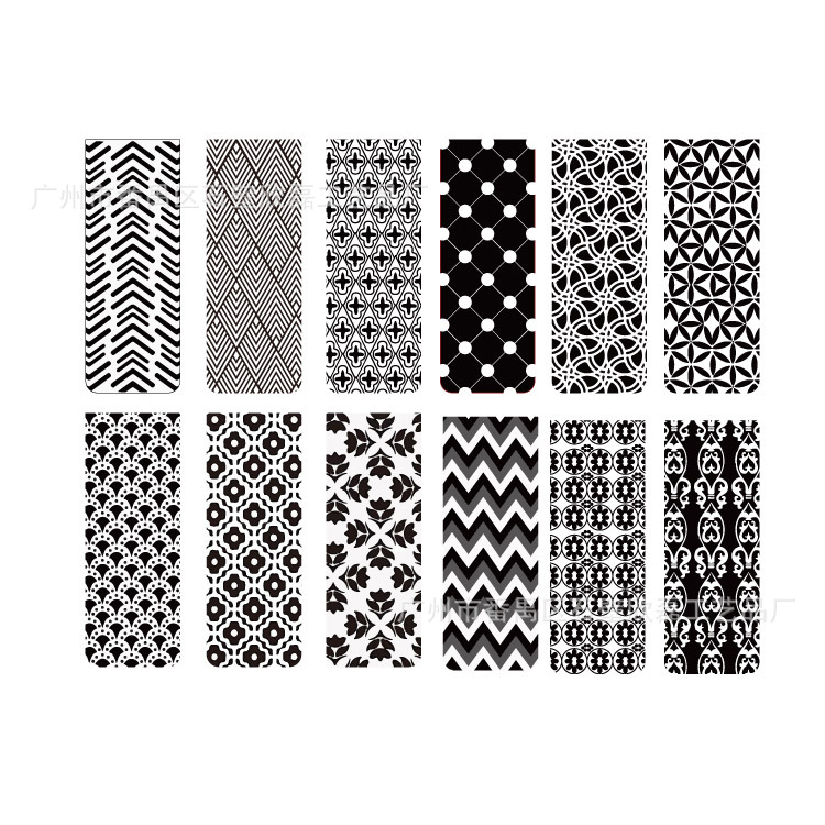 黑白图形书签---1-20210204