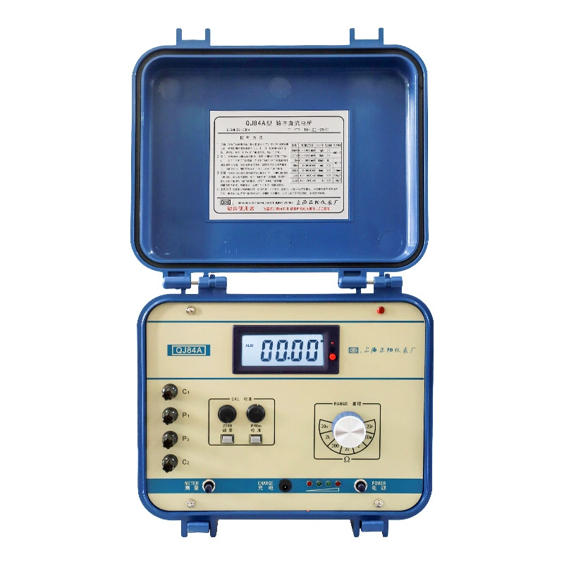 Shanghai Zhengyang QJ84A цифровой двухрукий мостовой аккумулятор постоянного тока двойного назначения с цифровым дисплеем для тестирования сопротивления постоянного тока