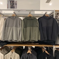 日単出品2024秋型防風フリースフード付きジャケット長袖上着男女K473324
