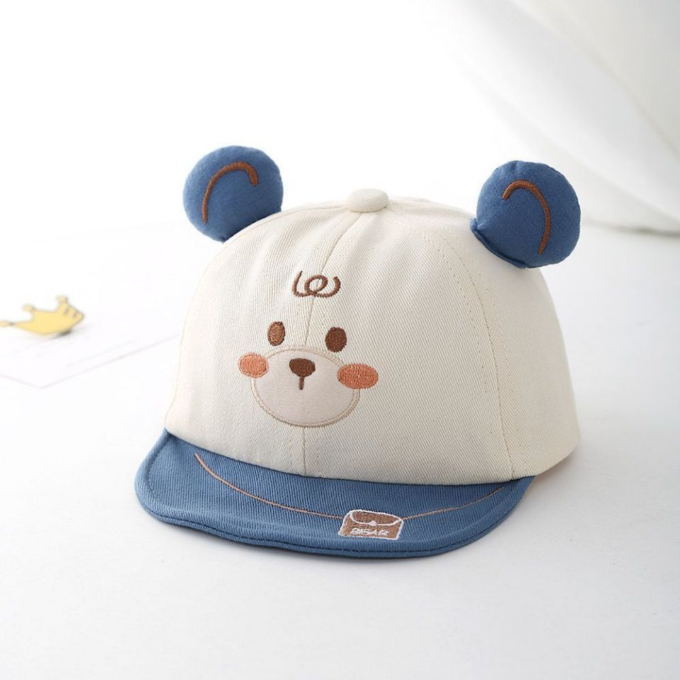 Sombreros para bebés primavera y otoño gorra delgada gorra de pato gorra de béisbol oso pequeño lindo gorra de verano super lindo pequeño mes