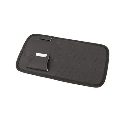 Car Sun Visor Cd Holder, Multimediya və saxlama aksesuarları - leather-black