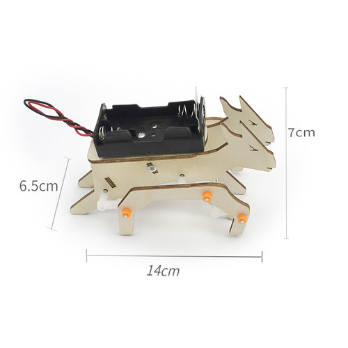 Fifth grade students' handmade running goat small production material package steam educational science experiment diy teaching aids