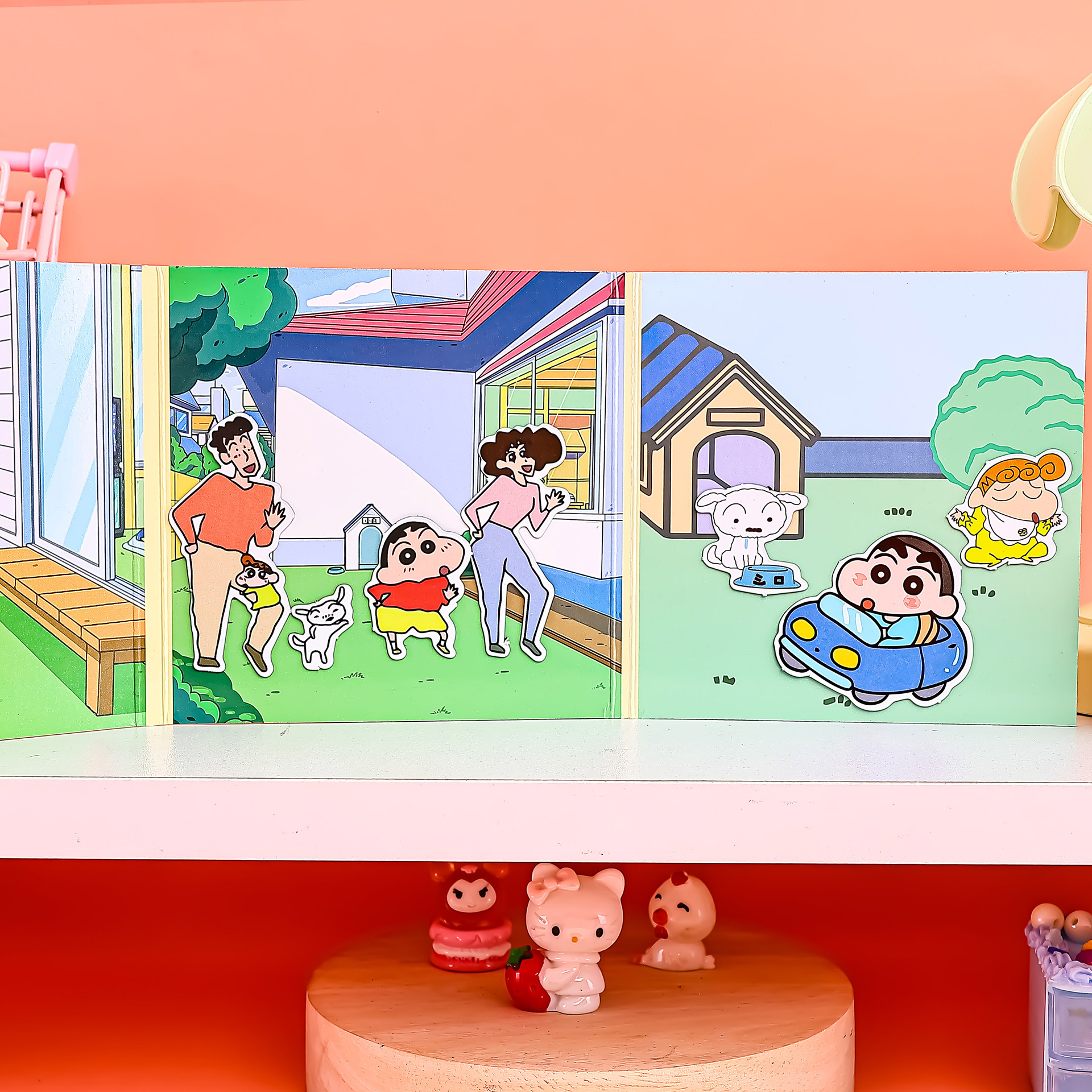 새로운 크레용 작은 새로운 자기 조용한 서점 로미 컷 무료 DIY 자기 조용한 책 스테레오 교육 완구