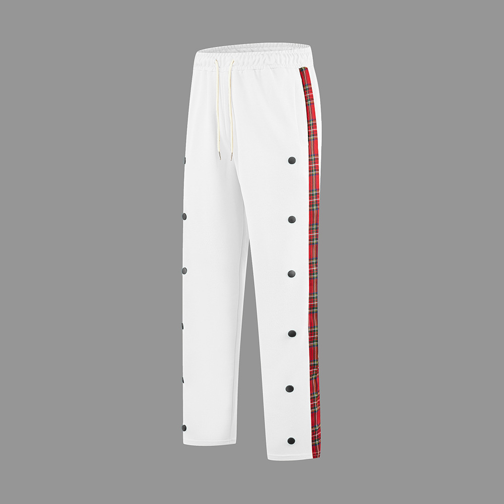 Herrenbekleidung Neue Herrenhose mit Schnallengürtel Freizeithose Modische gerade Hose Outdoorhose_voghion.com
