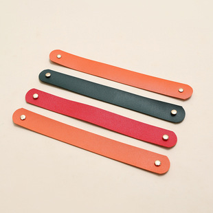 Wholesale PU Leather Hand Belt Gift Box Accessories Candy Box Handle Wedding Candy Box Leather Strip Audio Handle High-end