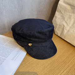 街头显脸小平顶报童帽子女春夏秋季时髦复古韩版日系百搭鸭舌帽潮