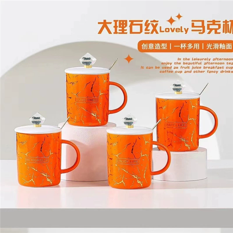 Кросс-грань Crystal Diamond Marble Ceramic Malke Jewelry Bank Insurance Wedding Ceremony Cup Cup