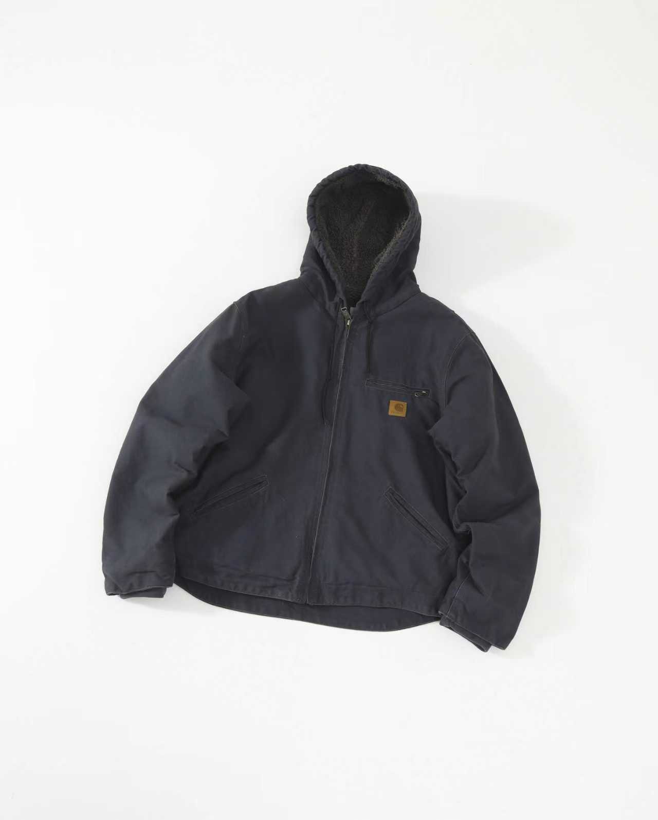 Carhartt J141 Sierra Hooded Jacket Sherpa-Lined Black