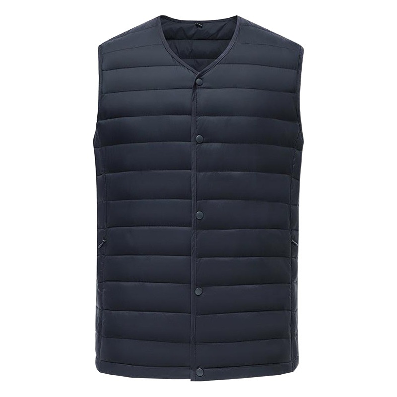 Cross-Border down Cotton Vest for Men, Outerwear for Men, Autumn and Winter Inner Wear, Heated Vest, Sleeveless Cotton Jacket for Men