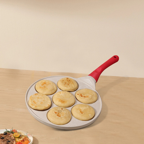 Seven-hole cartoon frying pan breakfast pan non-stick pan set frying pan pan set wholesale