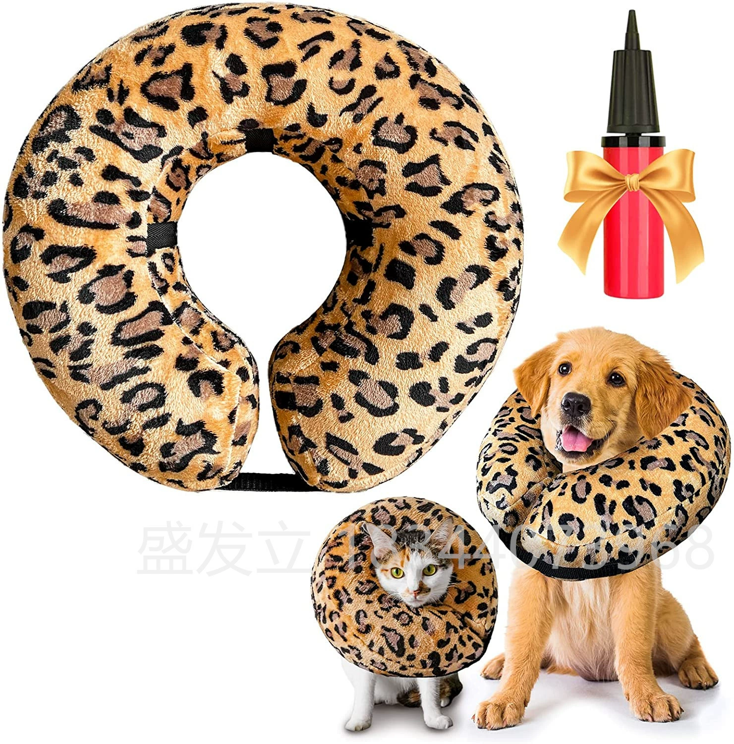 Заводской Новый мультяшный надувной ошейник для собак с защитой от облизывания и укусов, послеоперационная защита, наконечник, принадлежности для стерилизации