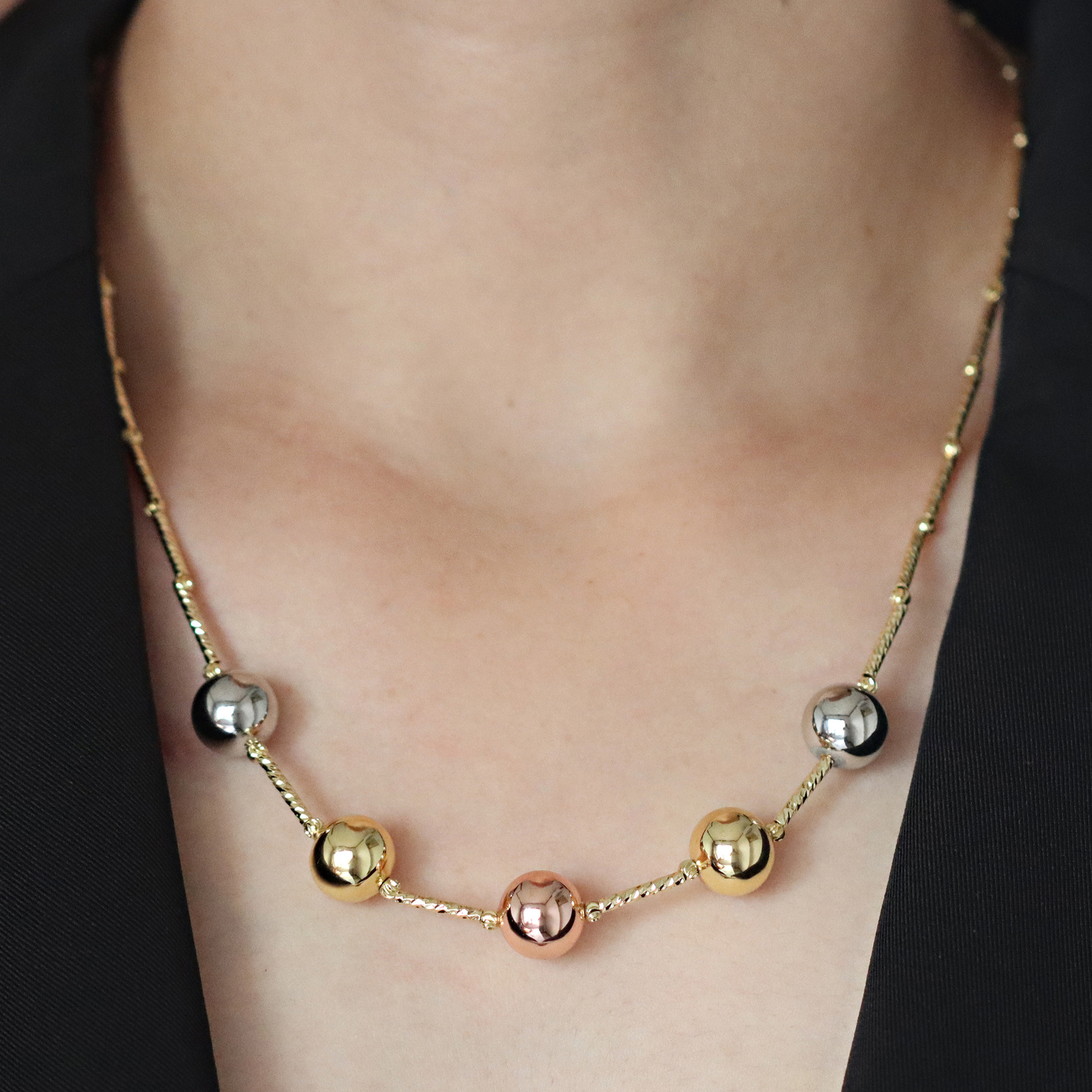 17g Weight Copper Pendant Material Necklace Classification Copper Chain Material 1 Piece Quantity Casual, Daily Occasion Copper Material Round, Heart Shape Pattern Women's Gender Beaded, Pearl, Plating Design IG Style Style Rose Gold, Gold, Silver Color Copper Beaded Pearl Plating Round Heart Shape Necklace 无