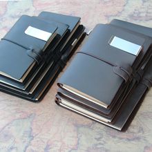 跨境真皮TN手账本旅行者商务礼品旅行记事本办公笔记本可定 制