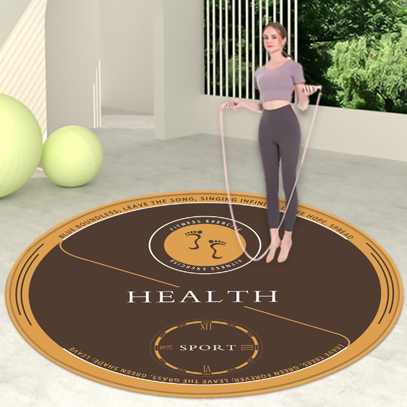 라운드 운동 발 편지 커피 다크 브라운