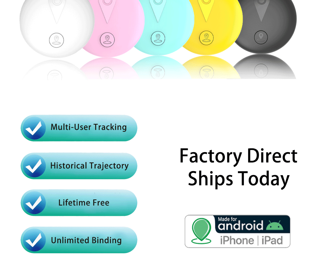 Factory Direct Android HarmonyOS iOS Universal Positioning AirTag Elderly Children Car Pet Anti-Loss Tracker