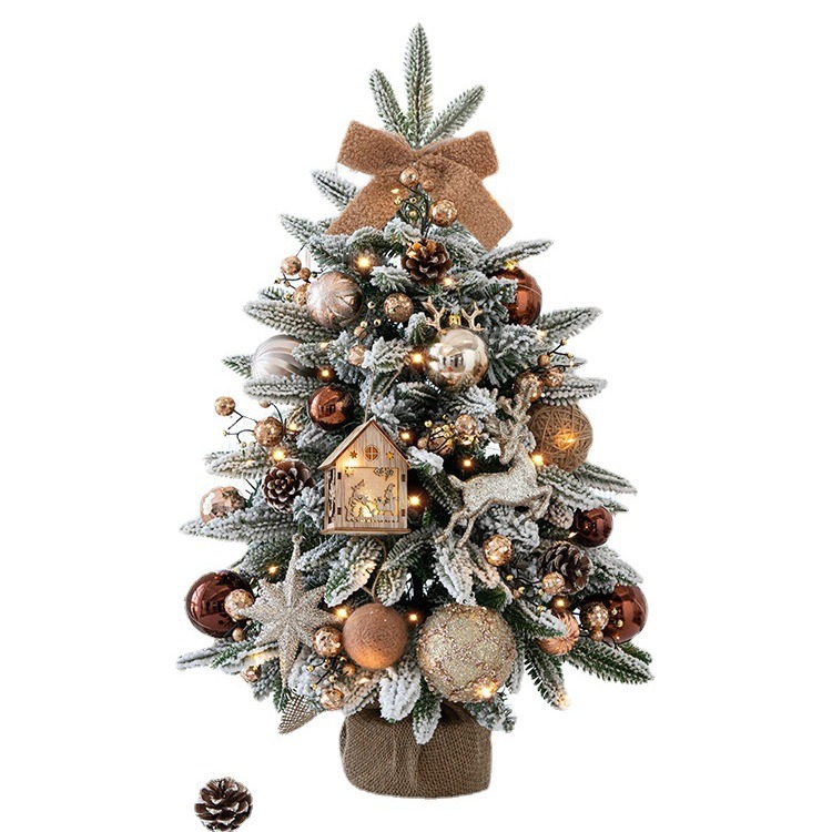 Transfronterizo nuevo lujo 60cm árbol de Navidad árbol de nieve regalo de Navidad ins decoración de la ventana decorativa árbol