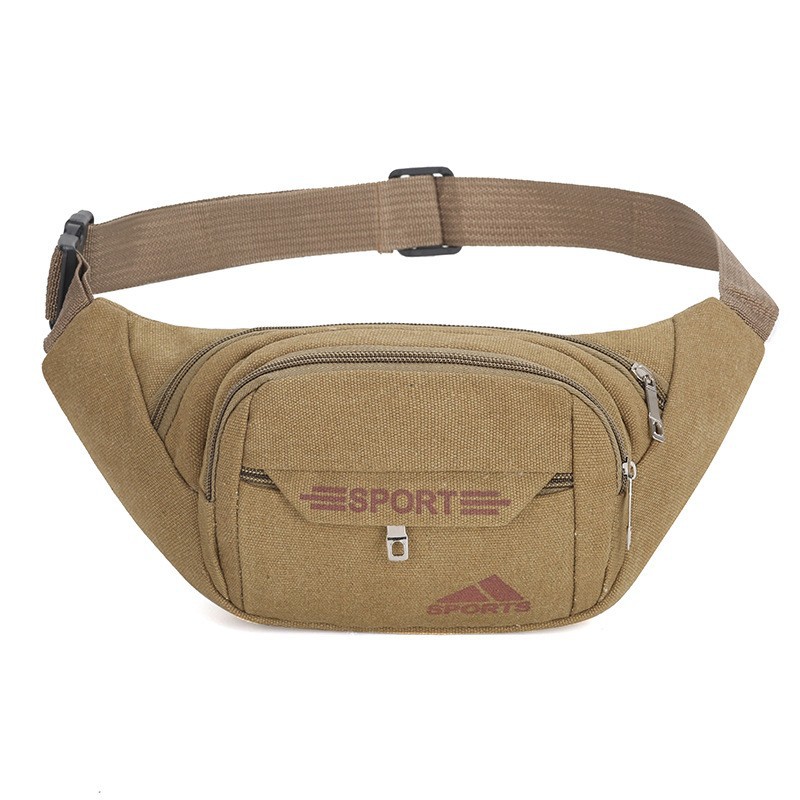 Riñonera Multiusos de Gran Capacidad para Hombre de Lona Transpirable para Trabajo y Deportes image 7