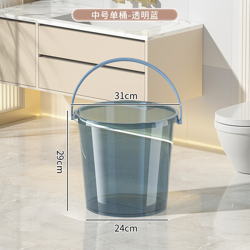 투명 블루 [두껍게 * 중간 배럴] 커버 없이