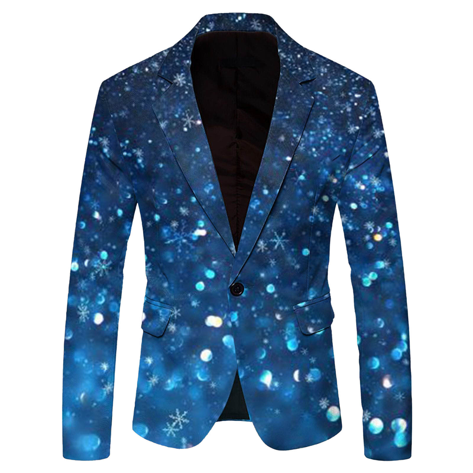 Comercio exterior europeo y americano nuevo estilo 2024 nueva moda casual letras navideñas chaqueta de traje para hombre WL008