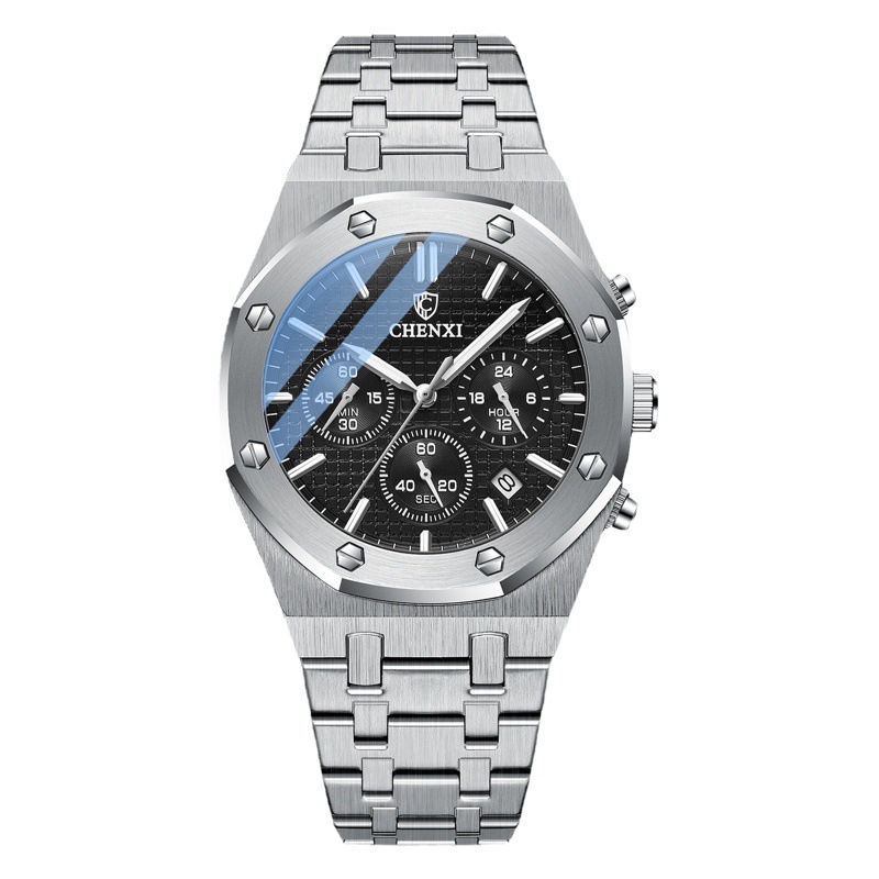 Chenxi/chenxi vivo reloj popular multi-función reloj deportivo reloj de cuarzo de los hombres luminoso impermeable reloj de cuarzo