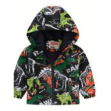 O 40629 Printed Hooded Kids Jacket ӡ����ñ��ͯ�п���