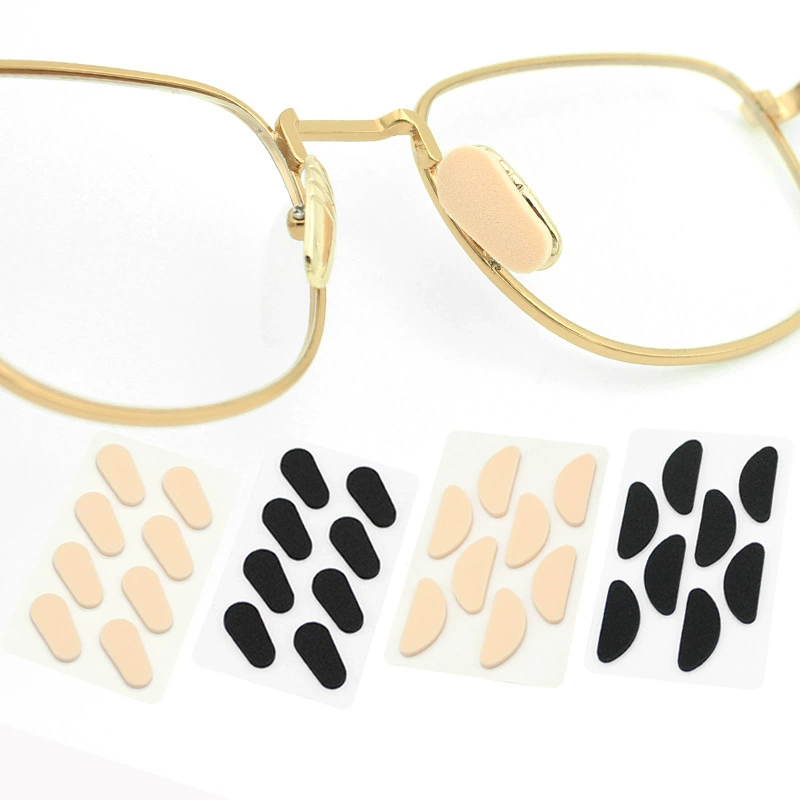 Носовые упоры для очков, губчатые подушечки, высокие носовые упоры, клейкий тип, уменьшение следов давления, защита от снятия макияжа, защита от скольжения, увеличивающие носовые упоры в рамке.