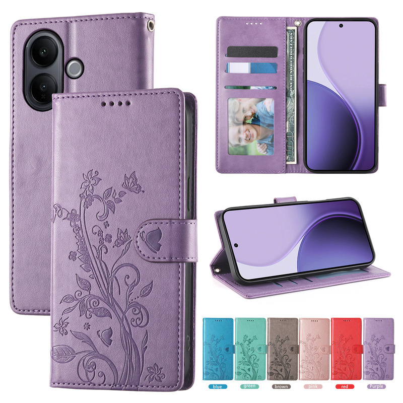 Suitable for Samsung 26 Edge Butterfly Flower Embossed Phone Leather Case A575G Flip Card Slot Wallet Protective Case Suitable for Samsung 26 Edge Butterfly Flower Embossed Phone Leather Case A575G Flip Card Slot Wallet Protective Case