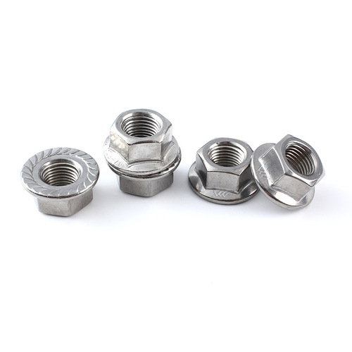 Stainless steel flange nut 304316 anti-slip locking nut inch fine orthodontic locking nut with pad