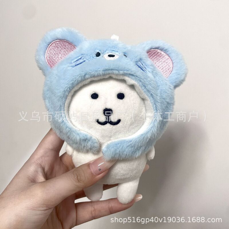 自己嘲笑クマベビー服綿人形 13 センチメートルおもちゃぬいぐるみ diy 人形誕生日ギフトペンダント卸売ストールカード|undefined